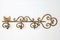 Hollywood Regency Gold Key Coat Rack 1