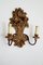 Italienische Hollywood Regency Wandlampe aus vergoldetem Holz 4