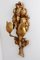 Italian Hand-Carved & Gilded Wooden Wall Relief Sconce 2