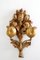 Italian Hand-Carved & Gilded Wooden Wall Relief Sconce 1