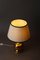 Hollywood Regency Gold Brass Bulb-Shaped Table Lamp, 1960s, Image 6