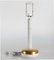 Tall Table Lamp with White & Gilded Glaze from Royal Copenhagen, Denmark, 1970s, Image 4