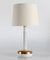 Tall Table Lamp with White & Gilded Glaze from Royal Copenhagen, Denmark, 1970s, Image 1