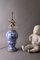 Lámpara de mesa Jarrón azul de Gerhard Wolbeer, Berlin, Imagen 3