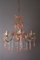 Pink Murano Glass Flower Chandelier 1