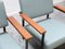 Modernist Model 36 Dla Easy Chairs by Gijn Van der Sluis for Van der Sluis Stalen Meubelen, 1950s, Set of 2 11
