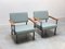 Modernist Model 36 Dla Easy Chairs by Gijn Van der Sluis for Van der Sluis Stalen Meubelen, 1950s, Set of 2, Image 2