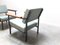 Modernist Model 36 Dla Easy Chairs by Gijn Van der Sluis for Van der Sluis Stalen Meubelen, 1950s, Set of 2 9