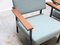 Modernist Model 36 Dla Easy Chairs by Gijn Van der Sluis for Van der Sluis Stalen Meubelen, 1950s, Set of 2 8