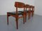 Danish Teak Dining Chairs, 1960s, Set of 4, Image 5