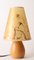 Small Wooden Table Lamp with Parchment Shade 1