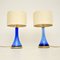 Vintage German Glass Table Lamps from Nachtmann, 1970s, Set of 2 1