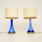 Vintage German Glass Table Lamps from Nachtmann, 1970s, Set of 2, Image 1