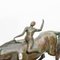 Escultura francesa de yeso de jinete con caballo, Imagen 7