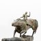 Escultura francesa de yeso de jinete con caballo, Imagen 13