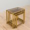 Mid-Century Italian Brass Nesting Tables, 1970s, Set of 3 11