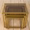 Mid-Century Italian Brass Nesting Tables, 1970s, Set of 3, Image 12