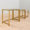 Mid-Century Italian Brass Nesting Tables, 1970s, Set of 3 10