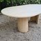 Vintage Dining Table in Travertine, 1980s, Image 3