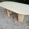 Vintage Dining Table in Travertine, 1980s 5