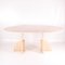 Vintage Dining Table in Travertine, 1980s 1