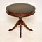 20th Century Regency Style Leather Top Drum Table 1