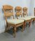Wicker & Fabric Dining Chairs from Vivai del Sud, Italy, 1980s, Set of 4, Image 5