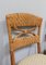 Wicker & Fabric Dining Chairs from Vivai del Sud, Italy, 1980s, Set of 4 7