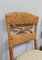 Wicker & Fabric Dining Chairs from Vivai del Sud, Italy, 1980s, Set of 4, Image 7