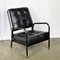 Armchair in Black Leather by Jacques Adnet, 1950s 3