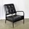 Armchair in Black Leather by Jacques Adnet, 1950s, Image 3
