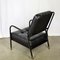 Armchair in Black Leather by Jacques Adnet, 1950s 6