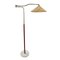 Italian Brass Swing Arm Floor Lamp with Leather Trim, 1960s, Image 5