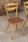 Bistro Chairs in Beech & Skai from Hiller, Germany, 1950s, Set of 2 4