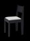 01 Chair in Black Ash Wood with White Bouclé Upholstered Seat and Bronze Details from barh.design, Image 1