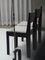 Sedia 01 in legno di frassino nero con seduta rivestita in bouclé bianco e dettagli in bronzo di barh.design, Immagine 5