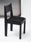 Sedia 01 in legno di frassino nero con rivestimento in pelle nera e dettagli in bronzo di barh.design, Immagine 12
