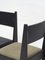 Sedia 01 in legno di frassino nero con rivestimento in pelle nera e dettagli in bronzo di barh.design, Immagine 5