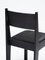 Sedia 01 in legno di frassino nero con rivestimento in pelle nera e dettagli in bronzo di barh.design, Immagine 2