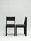Sedia 01 in legno di frassino nero con rivestimento in pelle nera e dettagli in bronzo di barh.design, Immagine 8