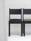 Sedia 01 in legno di frassino nero con rivestimento in pelle nera e dettagli in bronzo di barh.design, Immagine 4