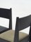 Sedia 01 in legno di frassino nero con rivestimento in pelle verde e dettagli in ottone di barh.design, Immagine 4