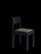 01 Chair in Black Ash Wood with Green Leather Upholstery and Brass Details from barh.design, Image 1