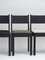 01 Stuhl aus schwarzem Eschenholz mit grünem Lederbezug und Messingdetails von barh.design 12