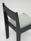 01 Stuhl aus schwarzem Eschenholz mit grünem Bezug und Details aus Messing von barh.design 7