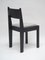 01 Stuhl aus schwarzem Eschenholz mit grünem Bezug und Details aus Messing von barh.design 2