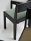 Sedia 01 in legno di frassino nero con rivestimento verde e dettagli in ottone di barh.design, Immagine 12