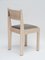 01 Chair in Natural Ash Wood with Brown Upholstery and Bronze Details from barh.design 2