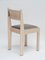 Sedia 01 in legno di frassino naturale con rivestimento marrone e dettagli in bronzo di barh.design, Immagine 2