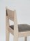 01 Chair in Natural Ash Wood with Brown Upholstery and Bronze Details from barh.design 9